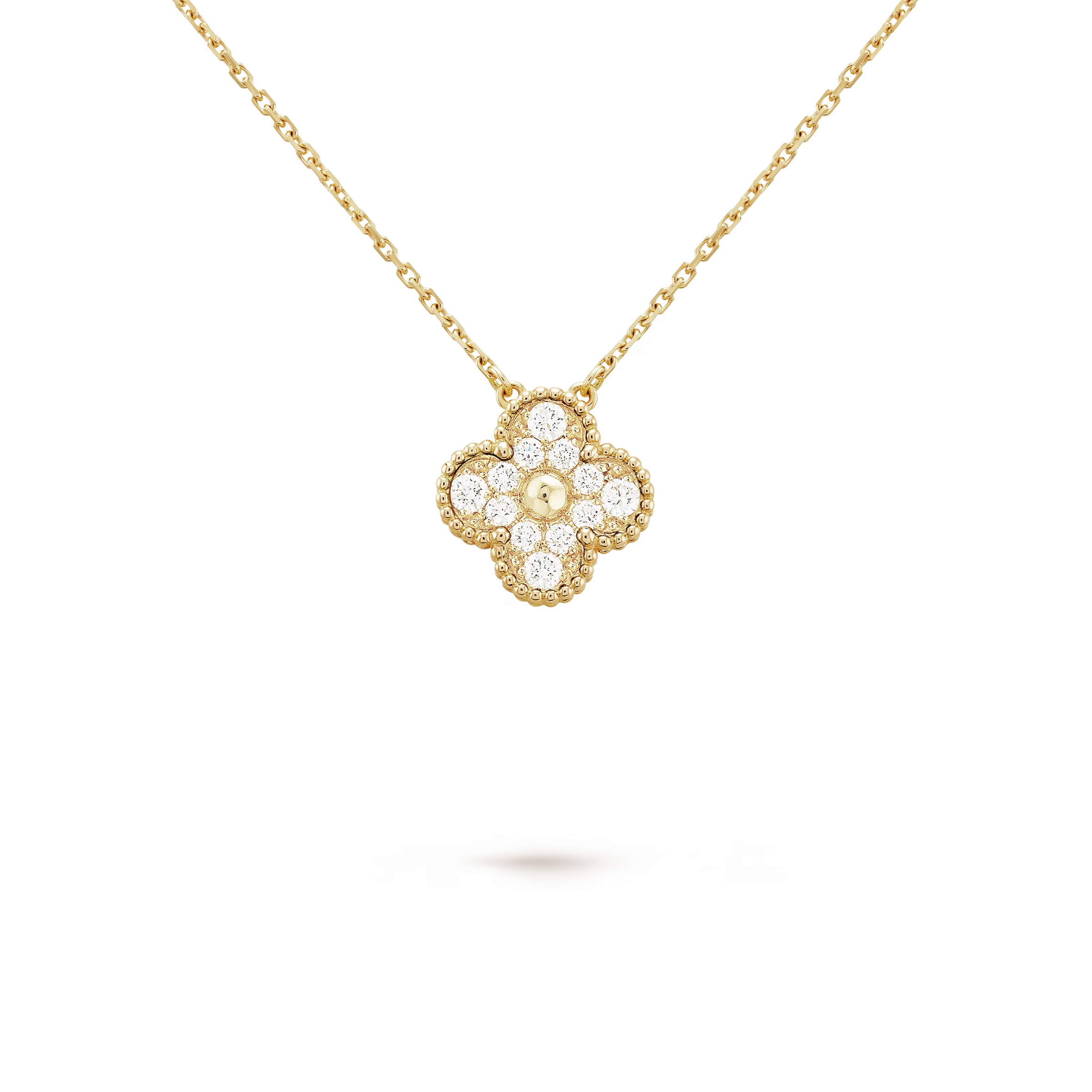 v*n cl*f vintage alhambra pendant18k yellow gold, Di*m*nd vcara45300